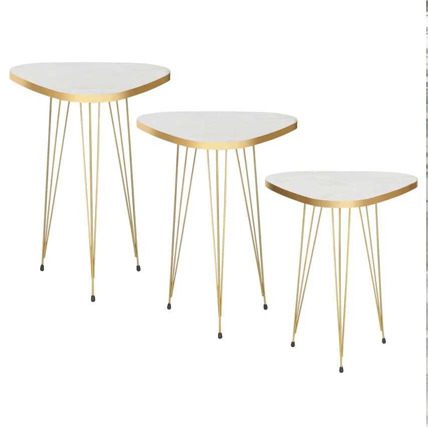 Tigris Set of 3 Triangle Side Tables