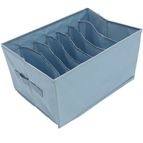 6-Grid Foldable Clothes Organizer – Durable 70 GSM Fabric